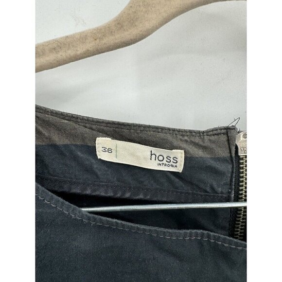 Hoss Entropia Lagenlook 3/4 Sleeve Shift Stripe Colorblock Mini Dress - Picture 3 of 10